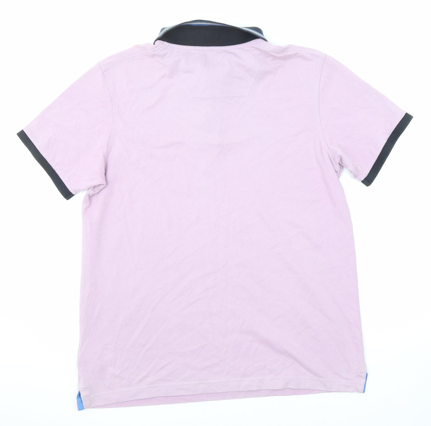 Timberland Mens Purple Cotton Polo Size XL Collared Button