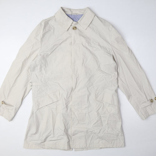 Autograph Womens Beige Jacket Size L Button