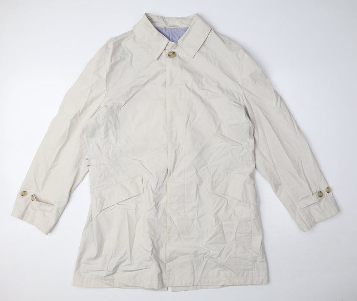 Autograph Womens Beige Jacket Size L Button