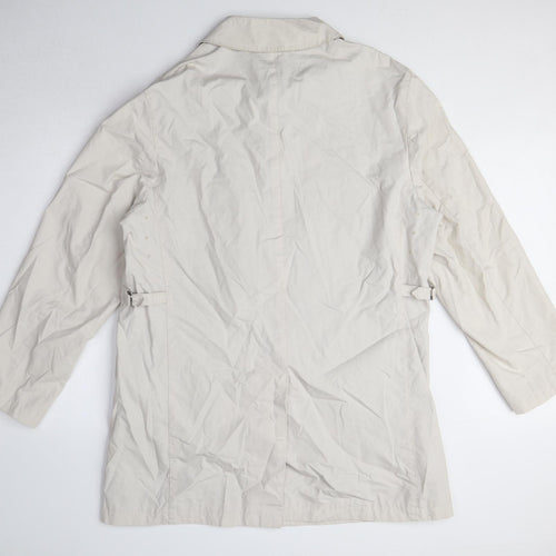 Autograph Womens Beige Jacket Size L Button