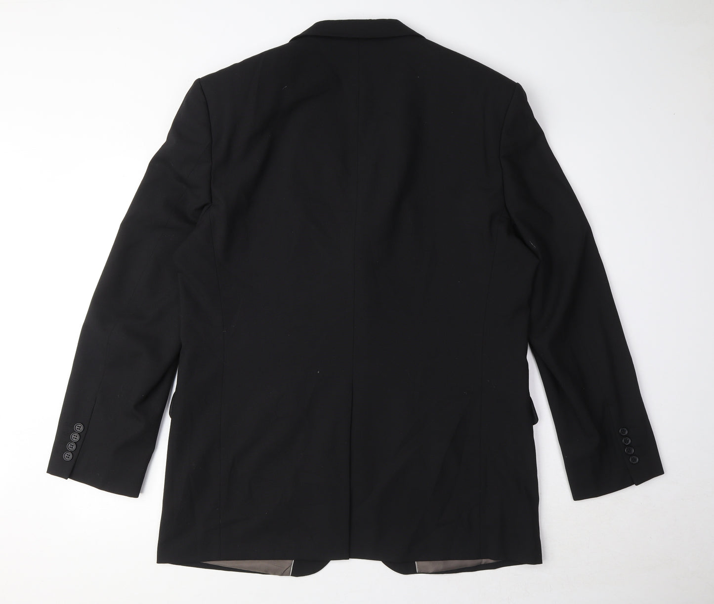 Marks and Spencer Mens Black Polyester Jacket Suit Jacket Size M Regular