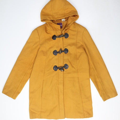 Taillissime Womens Yellow Rain Coat Coat Size 18 Snap