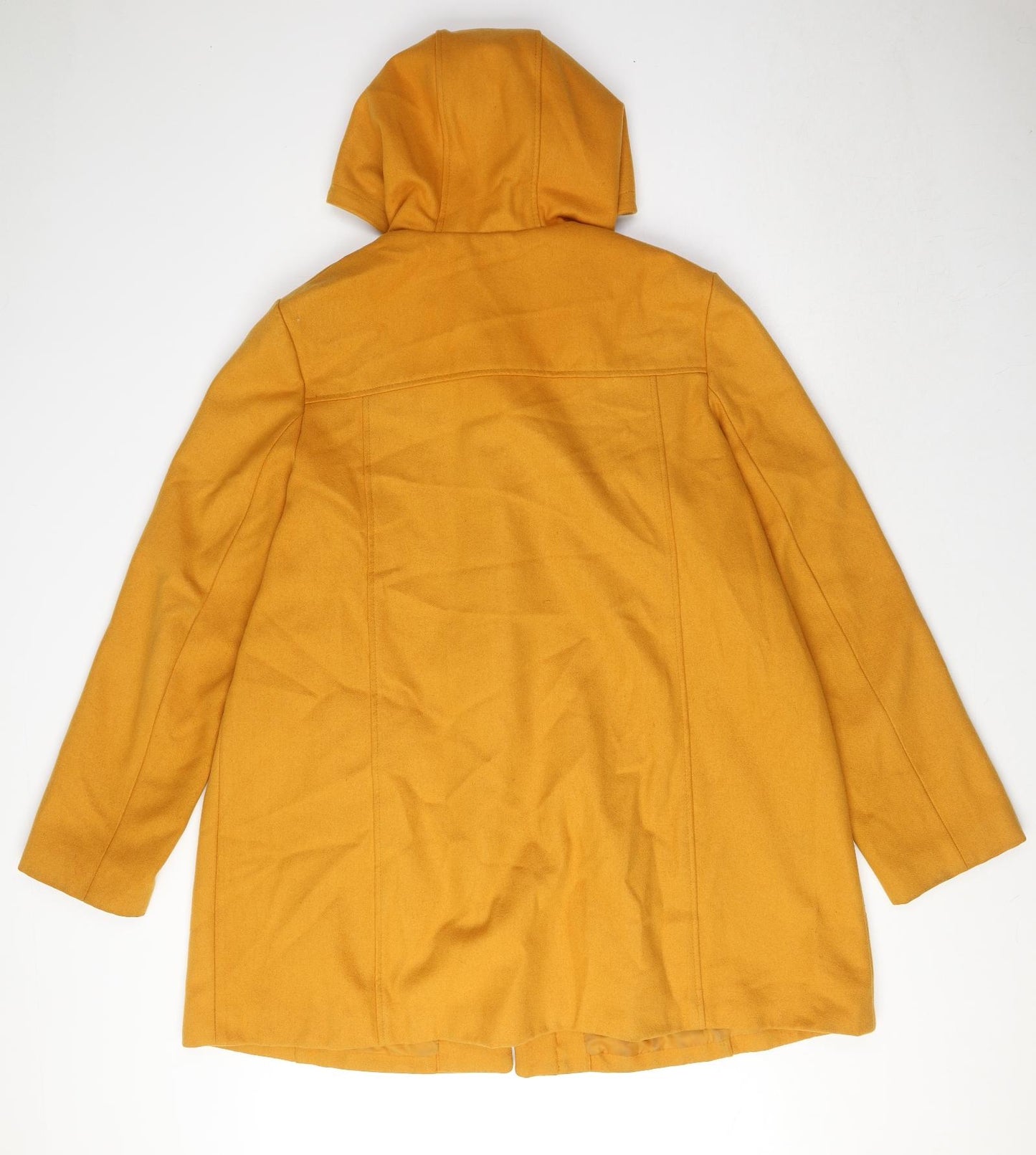 Taillissime Womens Yellow Rain Coat Coat Size 18 Snap