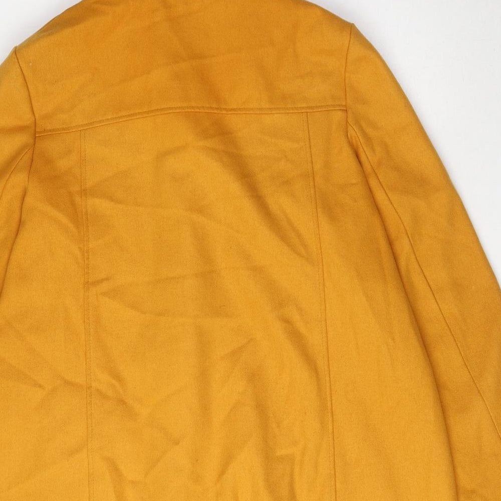 Taillissime Womens Yellow Rain Coat Coat Size 18 Snap