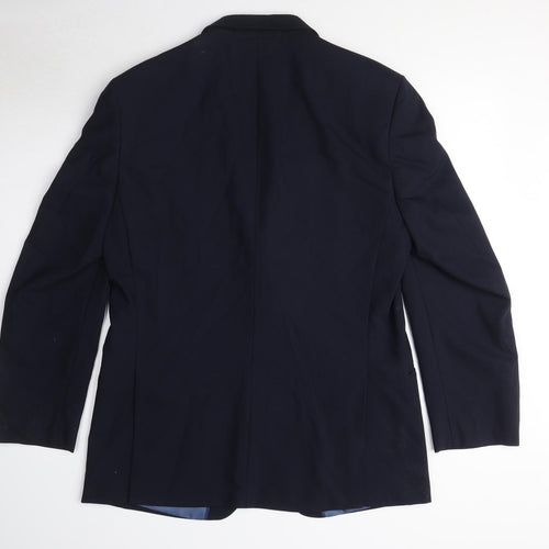Marks and Spencer Mens Blue Wool Jacket Suit Jacket Size M Regular