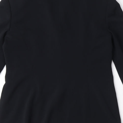 NEXT Womens Black Polyester Jacket Blazer Size 8