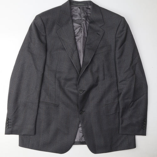 Douglas Mens Grey Wool Jacket Suit Jacket Size 44 Regular
