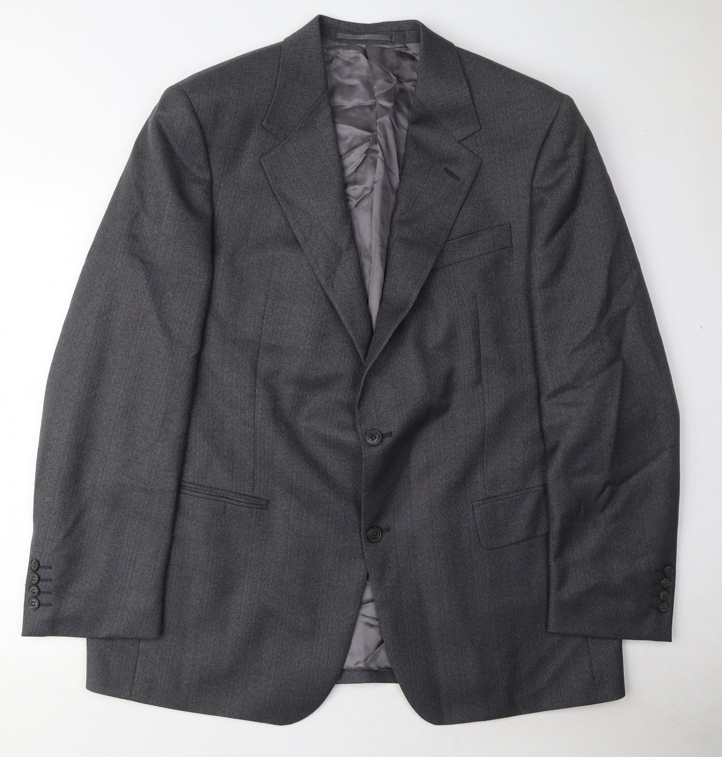 Douglas Mens Grey Wool Jacket Suit Jacket Size 44 Regular