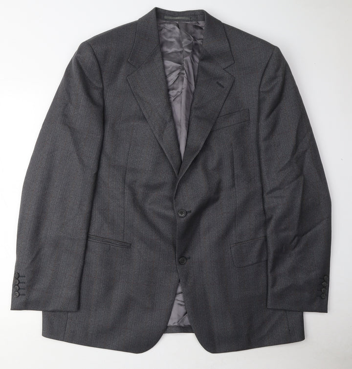Douglas Mens Grey Wool Jacket Suit Jacket Size 44 Regular