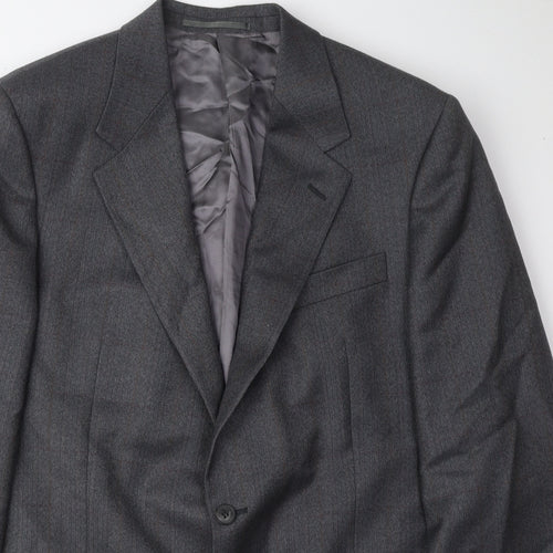 Douglas Mens Grey Wool Jacket Suit Jacket Size 44 Regular