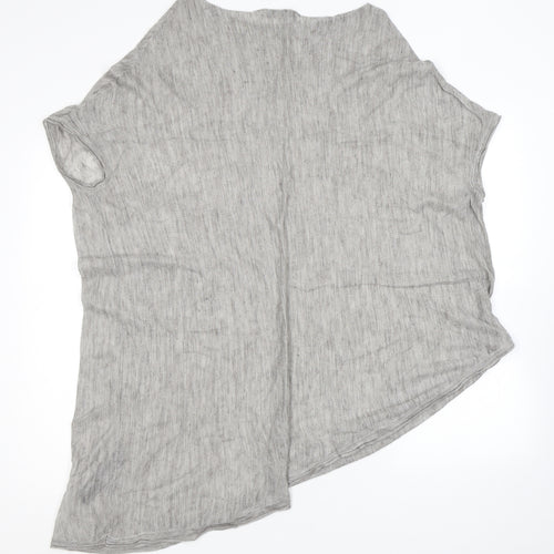 Zara Womens Grey Round Neck Acrylic Pullover Jumper Size S