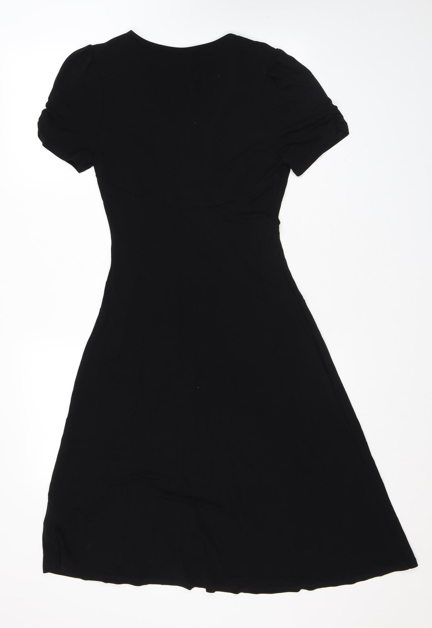 Autograph Womens Black Viscose A-Line Size 12 V-Neck Pullover