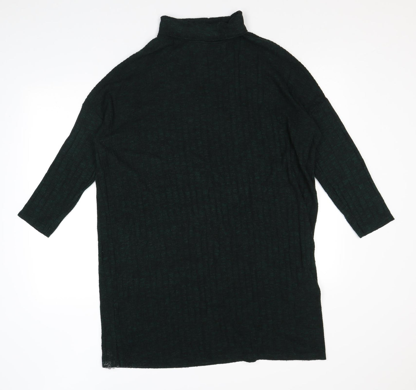 Dorothy Perkins Womens Green Roll Neck Viscose Pullover Jumper Size 14