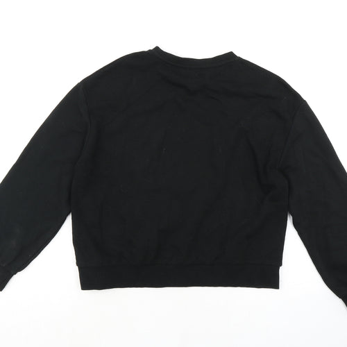 Zara Womens Black Cotton Pullover Sweatshirt Size S Pullover - I must be dreaming
