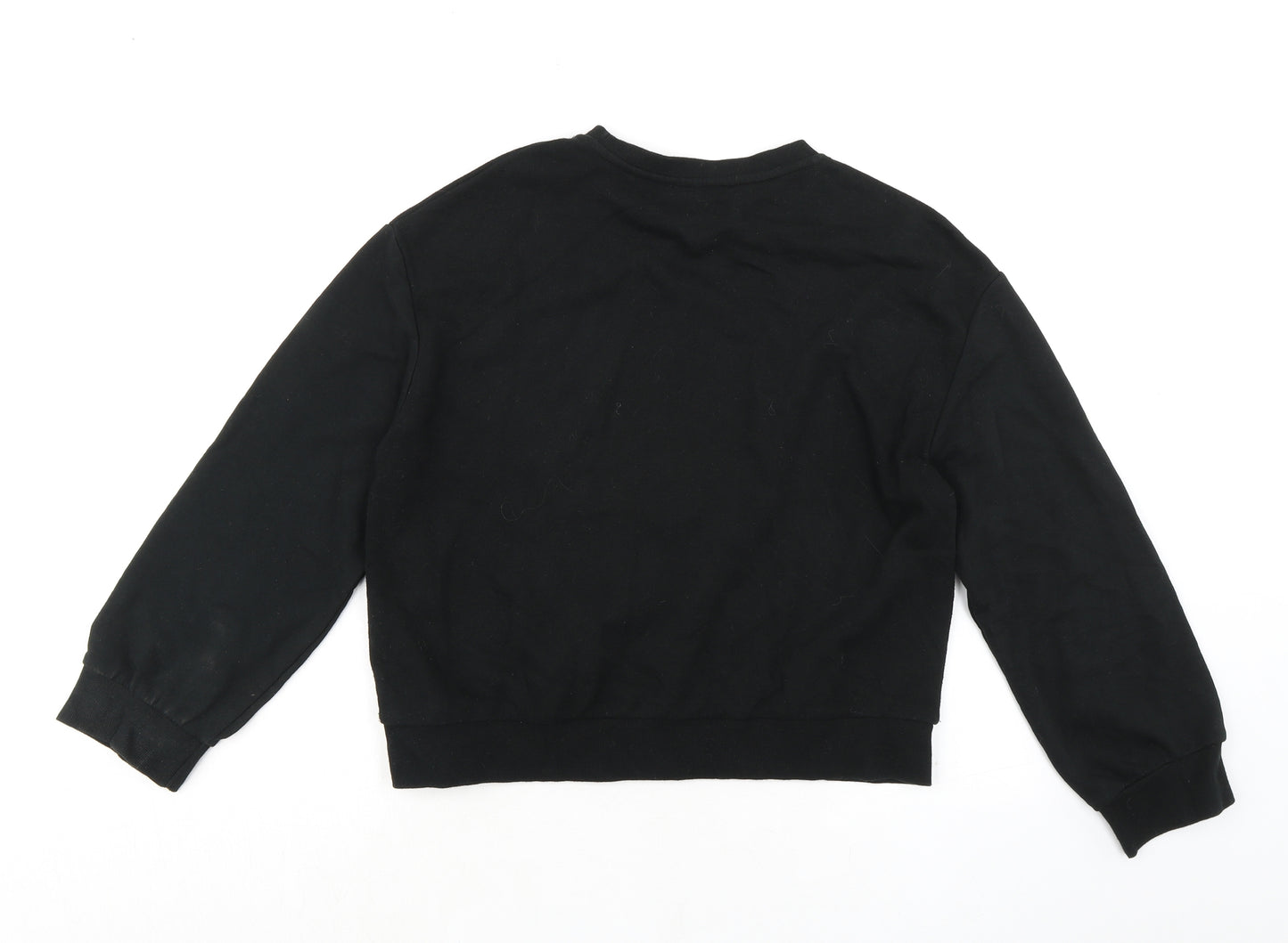 Zara Womens Black Cotton Pullover Sweatshirt Size S Pullover - I must be dreaming