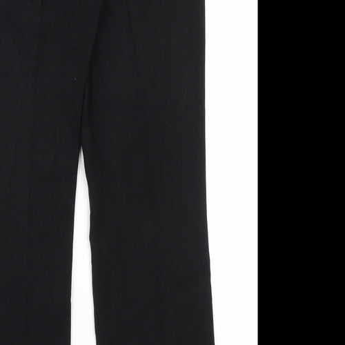 NEXT Womens Black Polyester Dress Pants Trousers Size 12 L28 in Regular Zip