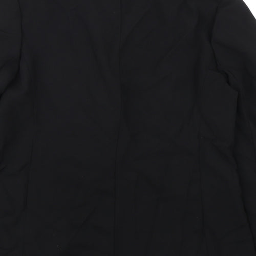 Liz Jordan Womens Black Jacket Blazer Size 10 Button