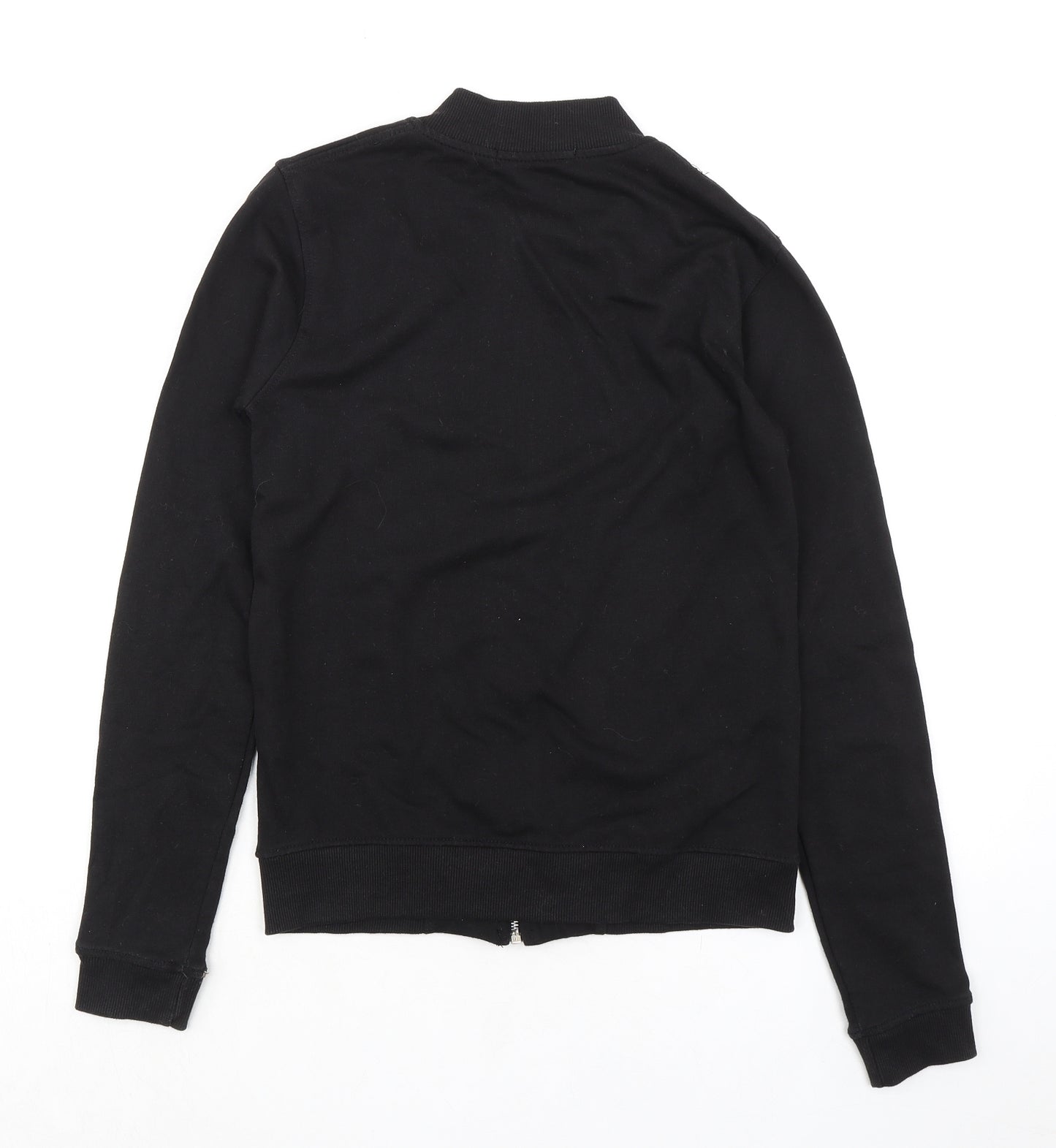 Missguided Womens Black Polyester Full Zip Sweatshirt Size 6 Zip