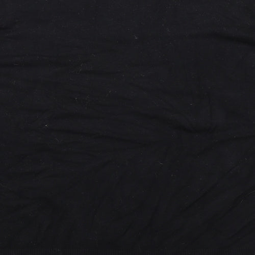 Collection Womens Black V-Neck Viscose Pullover Jumper Size L