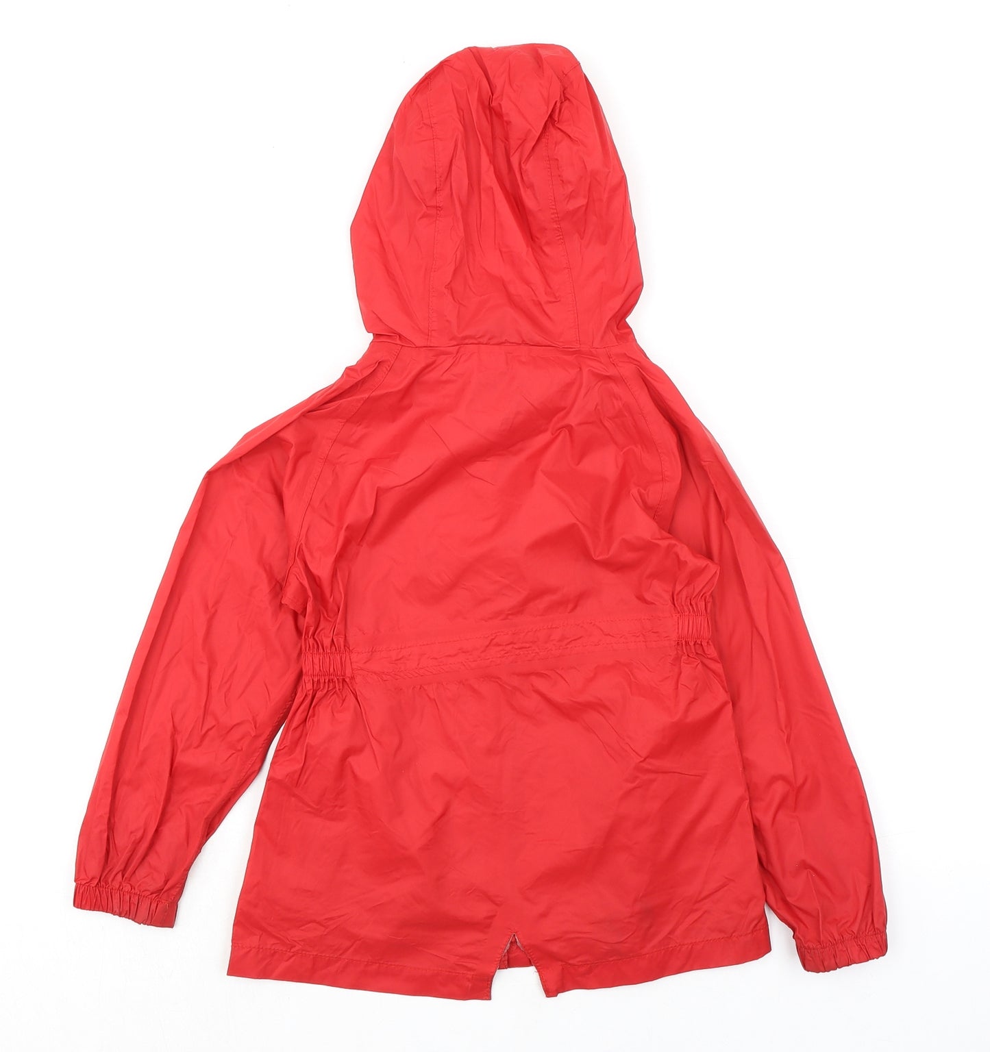 Peter Storm Girls Red Rain Coat Coat Size 5-6 Years Zip