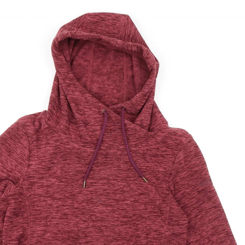 Regatta Womens Pink Polyester Pullover Hoodie Size 14 Pullover - Pockets Drawstring
