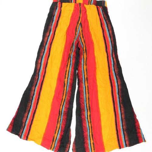 Cider Womens Multicoloured Striped Polyester Trousers Size XL L31 in Regular