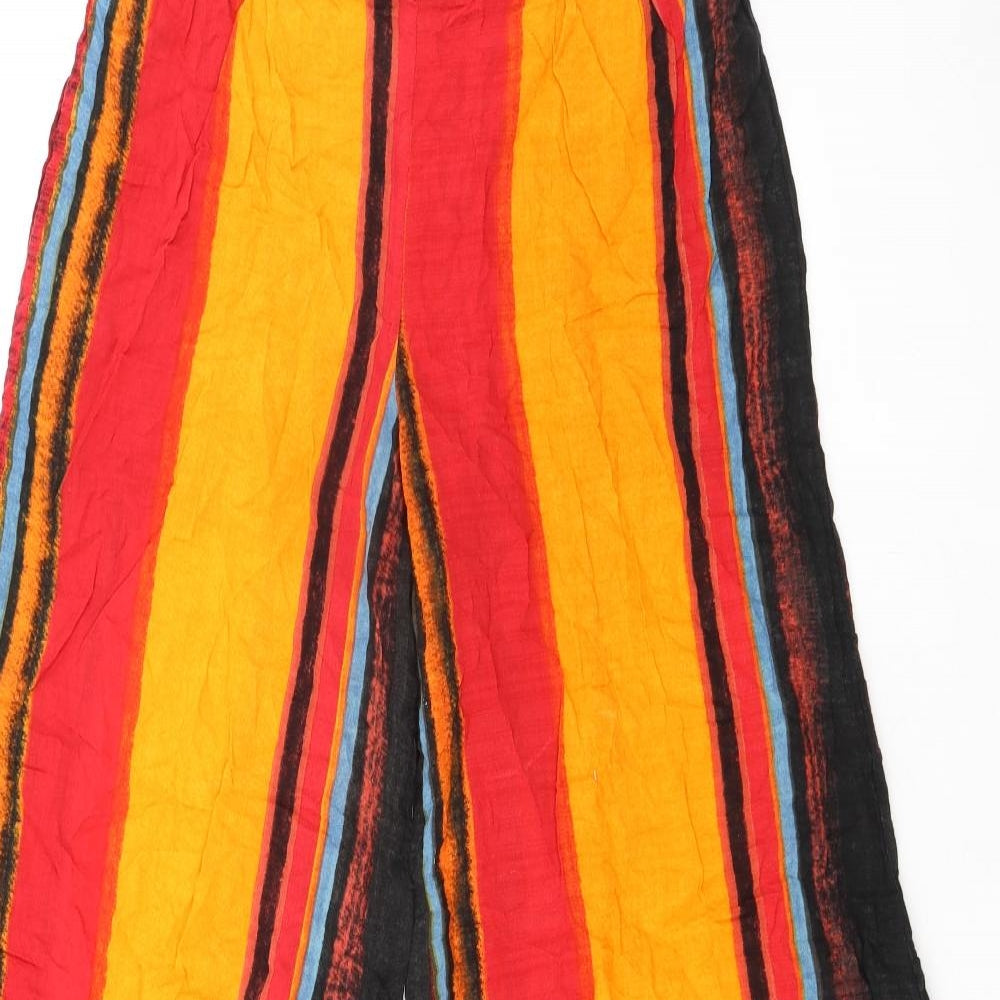 Cider Womens Multicoloured Striped Polyester Trousers Size XL L31 in Regular