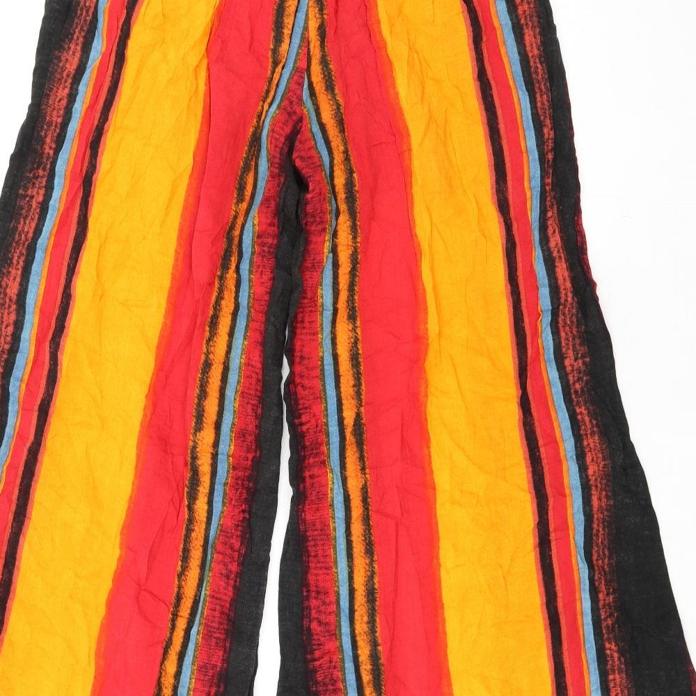 Cider Womens Multicoloured Striped Polyester Trousers Size XL L31 in Regular