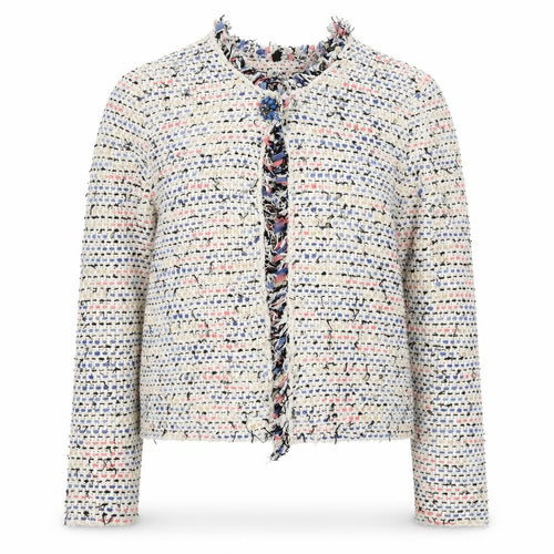 Massimo Rebecchi Womens Multicoloured Round Neck Acrylic Cardigan Jumper Size M