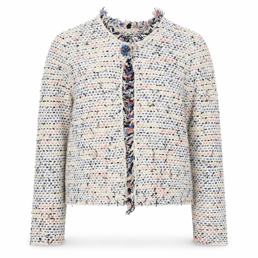 Massimo Rebecchi Womens Multicoloured Round Neck Acrylic Cardigan Jumper Size M