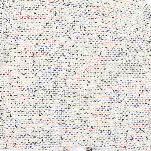 Massimo Rebecchi Womens Multicoloured Round Neck Acrylic Cardigan Jumper Size M