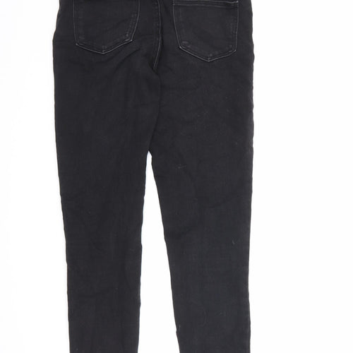 Denim & Co. Womens Black Cotton Skinny Jeans Size 8 L32 in Regular Zip