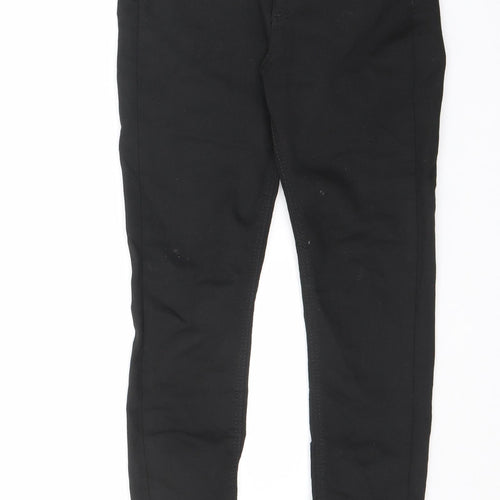 Marks and Spencer Womens Black Polyester Skinny Jeans Size 10 L24.5 in Regular Zip