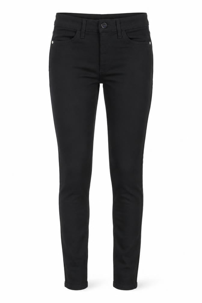 Marks and Spencer Womens Black Polyester Skinny Jeans Size 10 L24.5 in Regular Zip