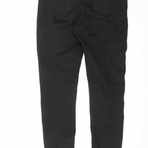 Marks and Spencer Womens Black Polyester Skinny Jeans Size 10 L24.5 in Regular Zip