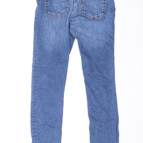 VERO MODA Womens Blue Cotton Skinny Jeans Size 4 L30 in Regular Zip