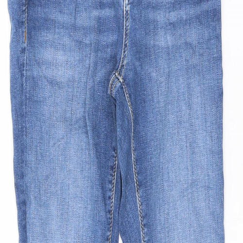 VERO MODA Womens Blue Cotton Skinny Jeans Size 4 L30 in Regular Zip