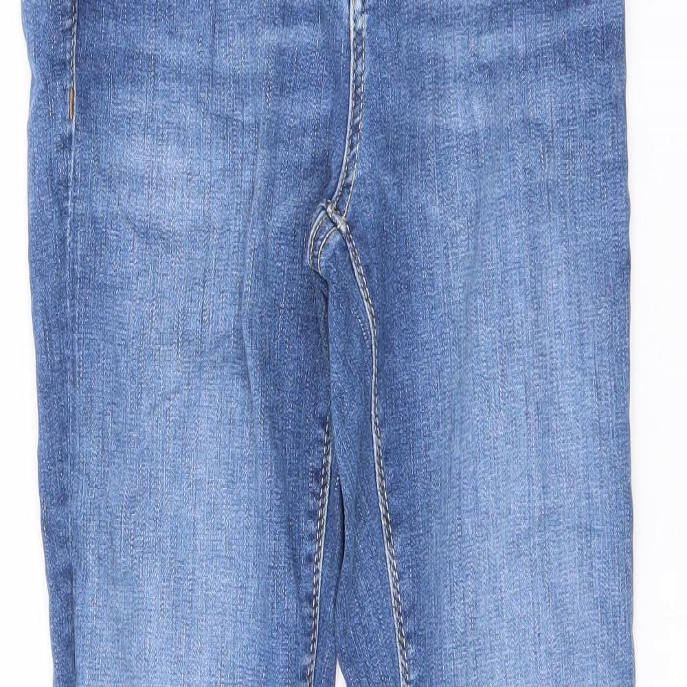 VERO MODA Womens Blue Cotton Skinny Jeans Size 4 L30 in Regular Zip