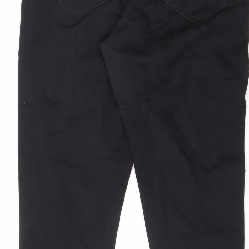 Marks and Spencer Womens Black Cotton Jegging Jeans Size 12 L28 in Regular Zip