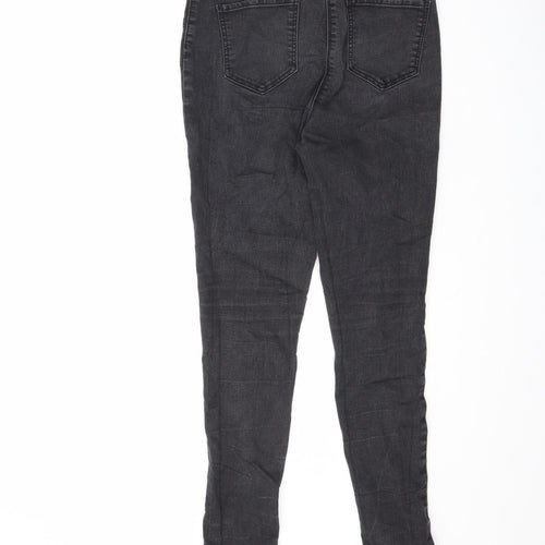 Nutmeg Womens Black Cotton Skinny Jeans Size 10 L27 in Regular Zip