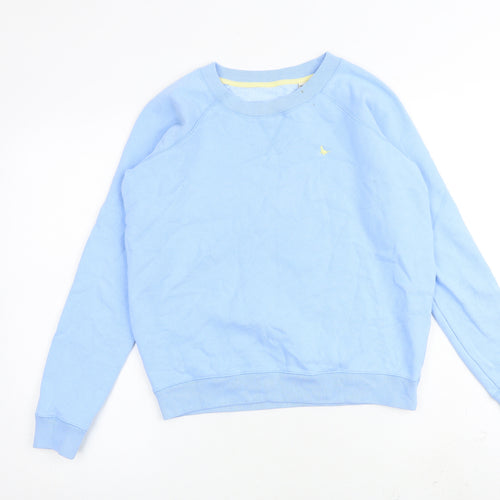 Jack Wills Womens Blue Cotton Pullover Sweatshirt Size 6 Pullover