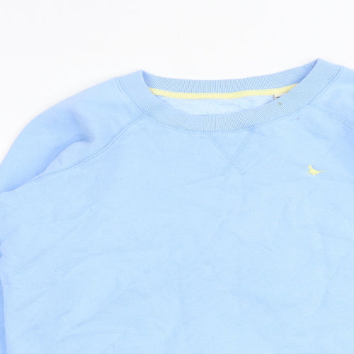 Jack Wills Womens Blue Cotton Pullover Sweatshirt Size 6 Pullover