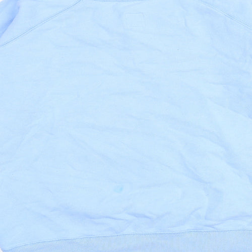 Jack Wills Womens Blue Cotton Pullover Sweatshirt Size 6 Pullover