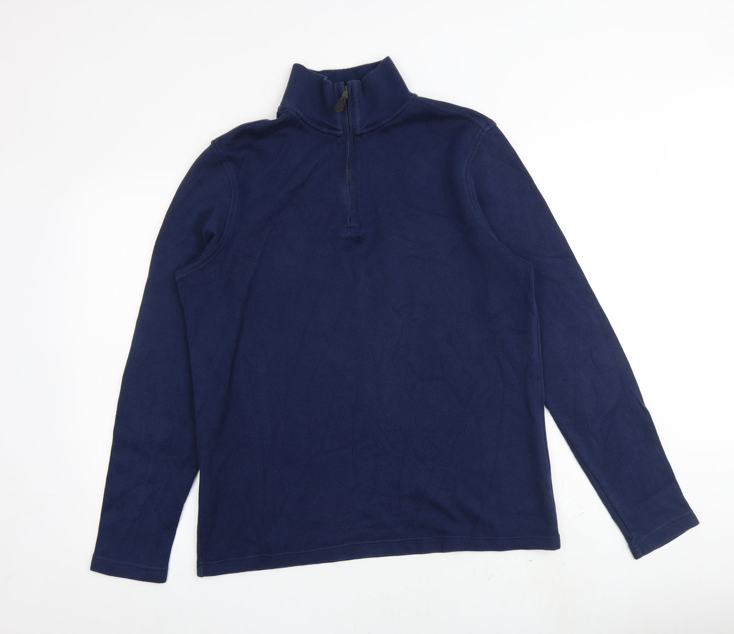 Banana Republic Mens Blue Cotton Pullover Sweatshirt Size L