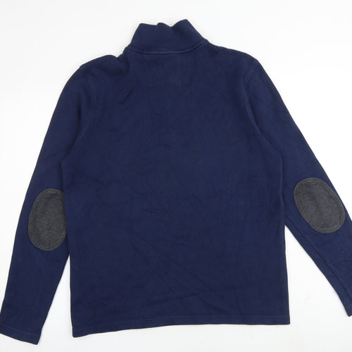 Banana Republic Mens Blue Cotton Pullover Sweatshirt Size L