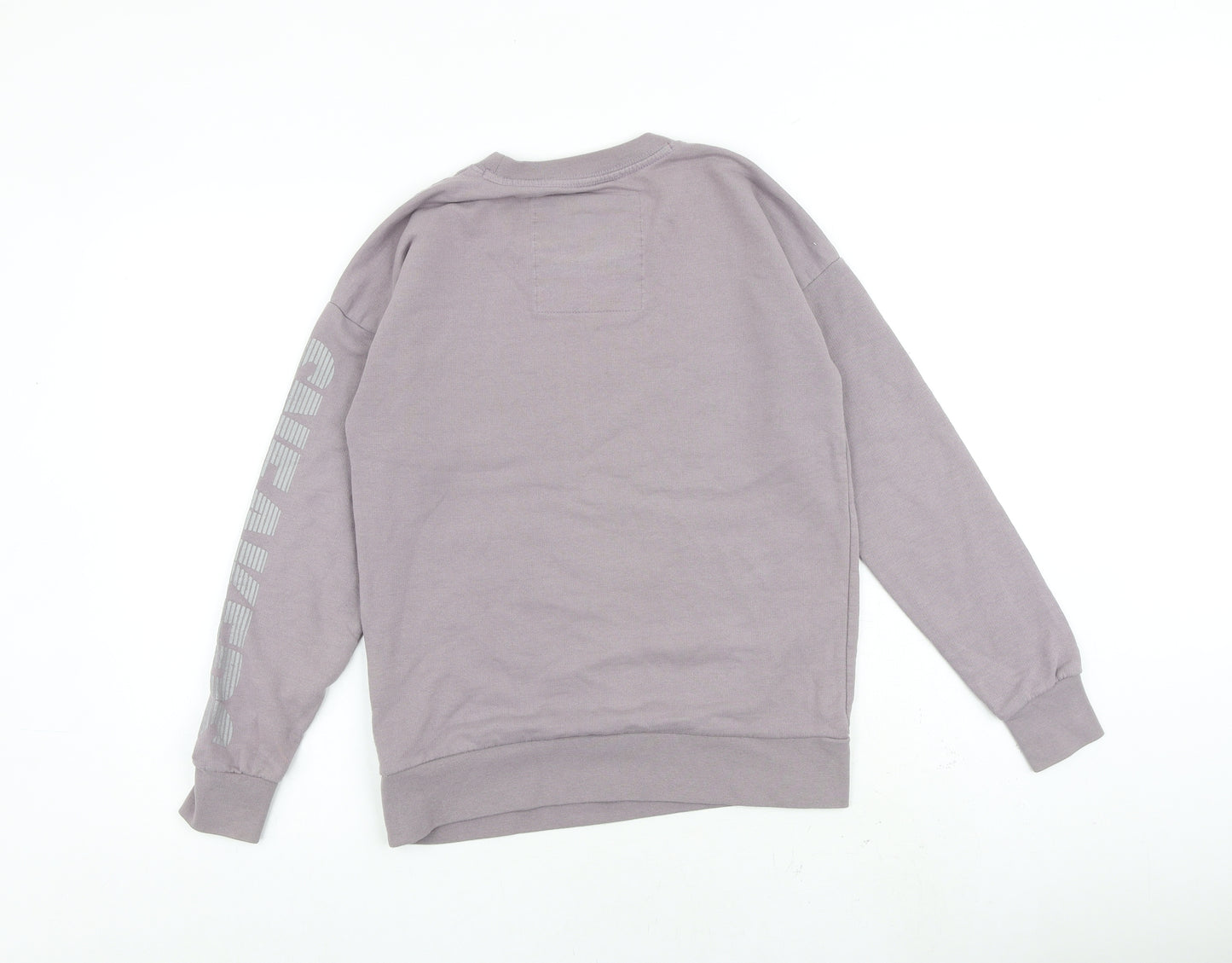 Superdry Womens Grey Cotton Pullover Sweatshirt Size XS Pullover