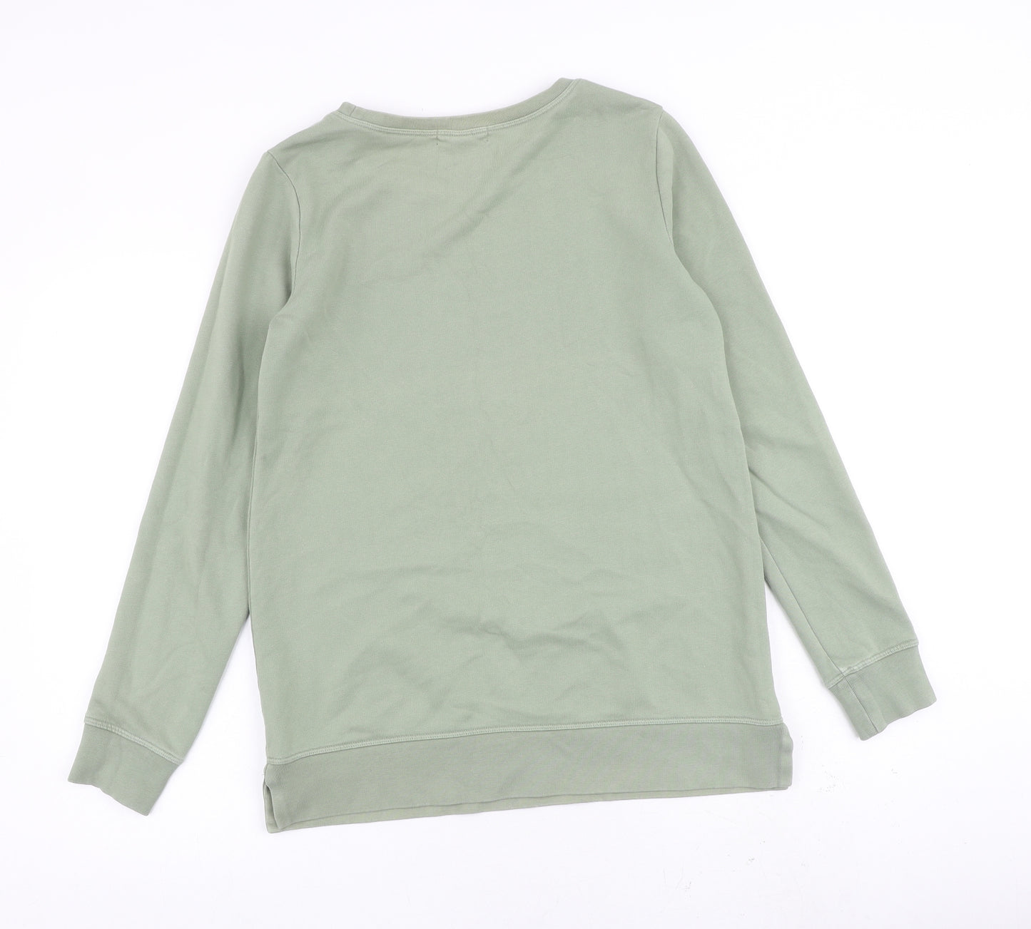 Lands' End Womens Green 100% Cotton Pullover Sweatshirt Size XS Pullover