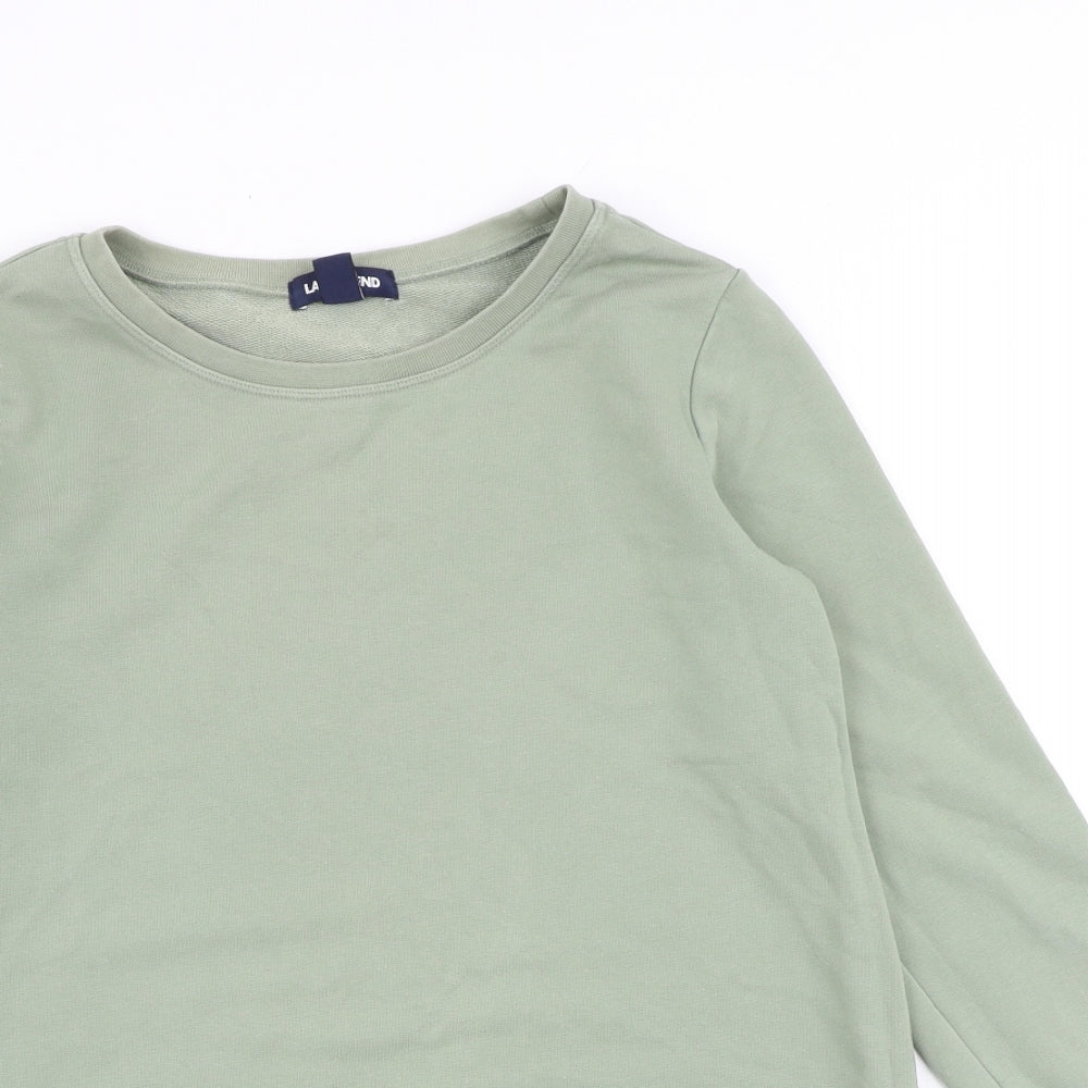 Lands' End Womens Green 100% Cotton Pullover Sweatshirt Size XS Pullover