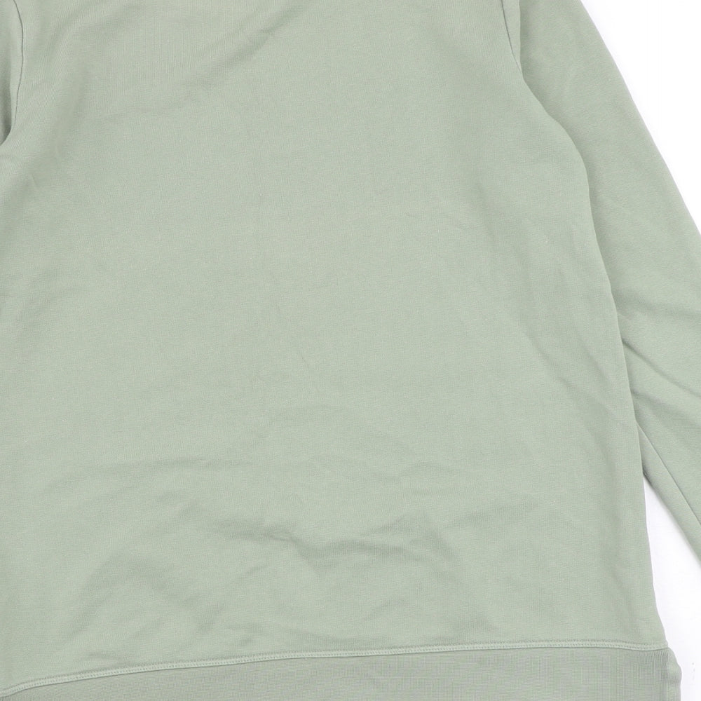 Lands' End Womens Green 100% Cotton Pullover Sweatshirt Size XS Pullover