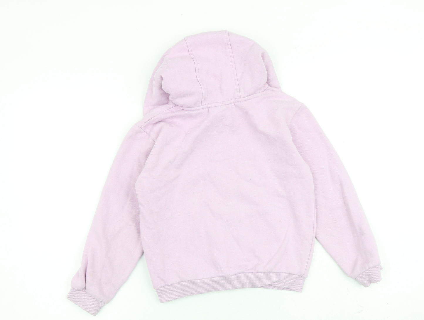 Mountain Warehouse Girls Purple Cotton Pullover Hoodie Size 7-8 Years Pullover - Leopard